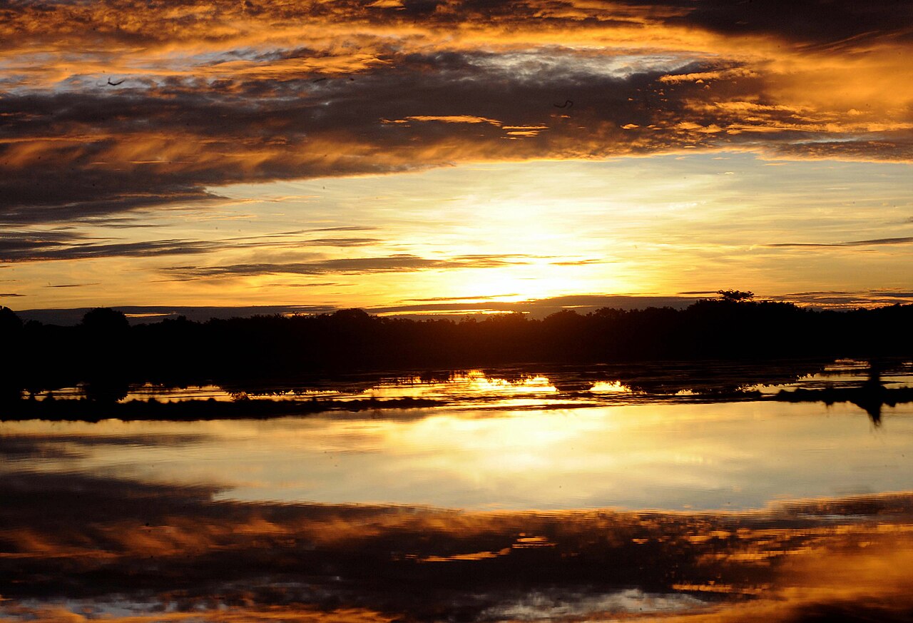 Nascer do sol na Terra Indígena Raposa Serra do Sol
